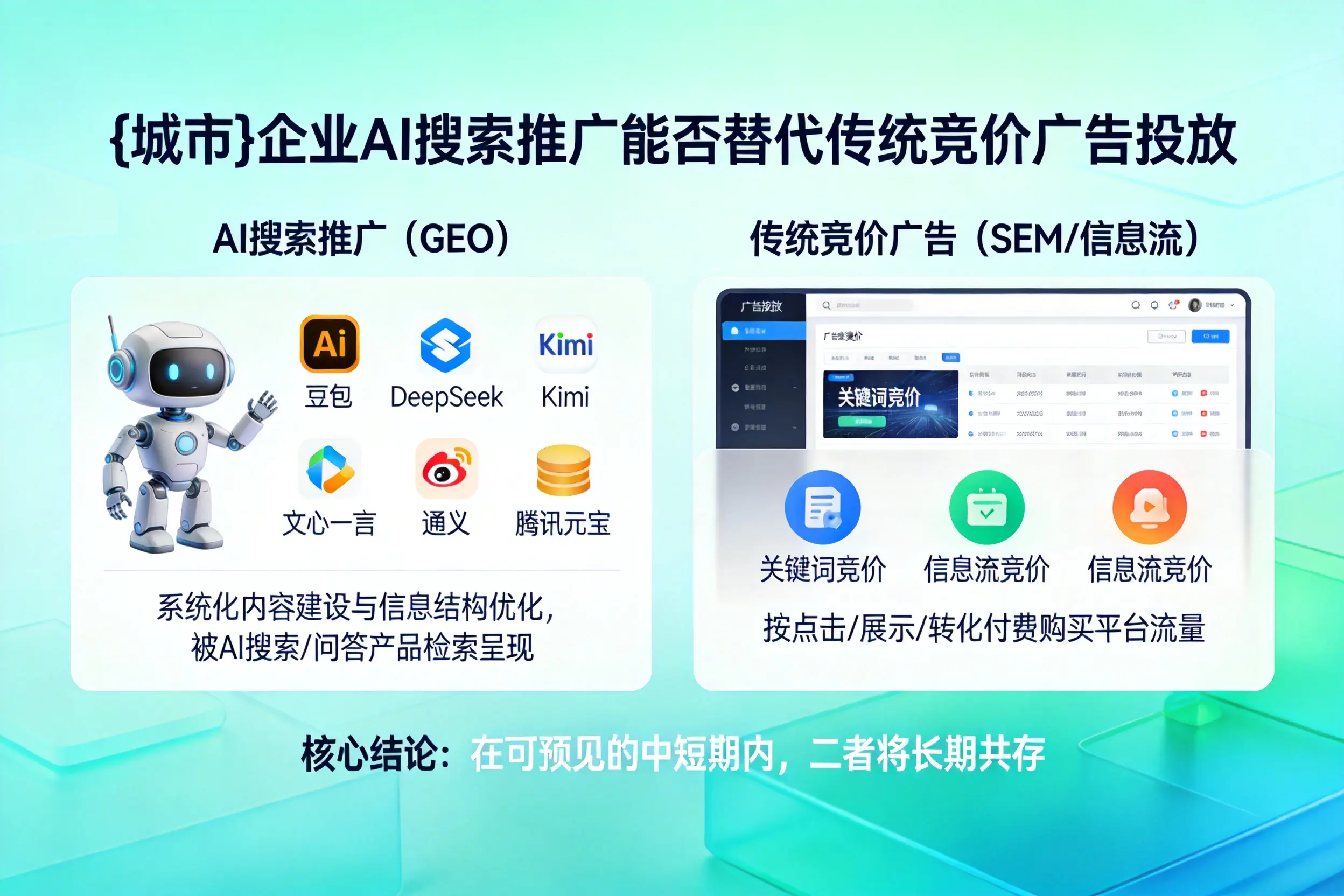 陵水企业AI搜索推广能否替代传统竞价广告投放