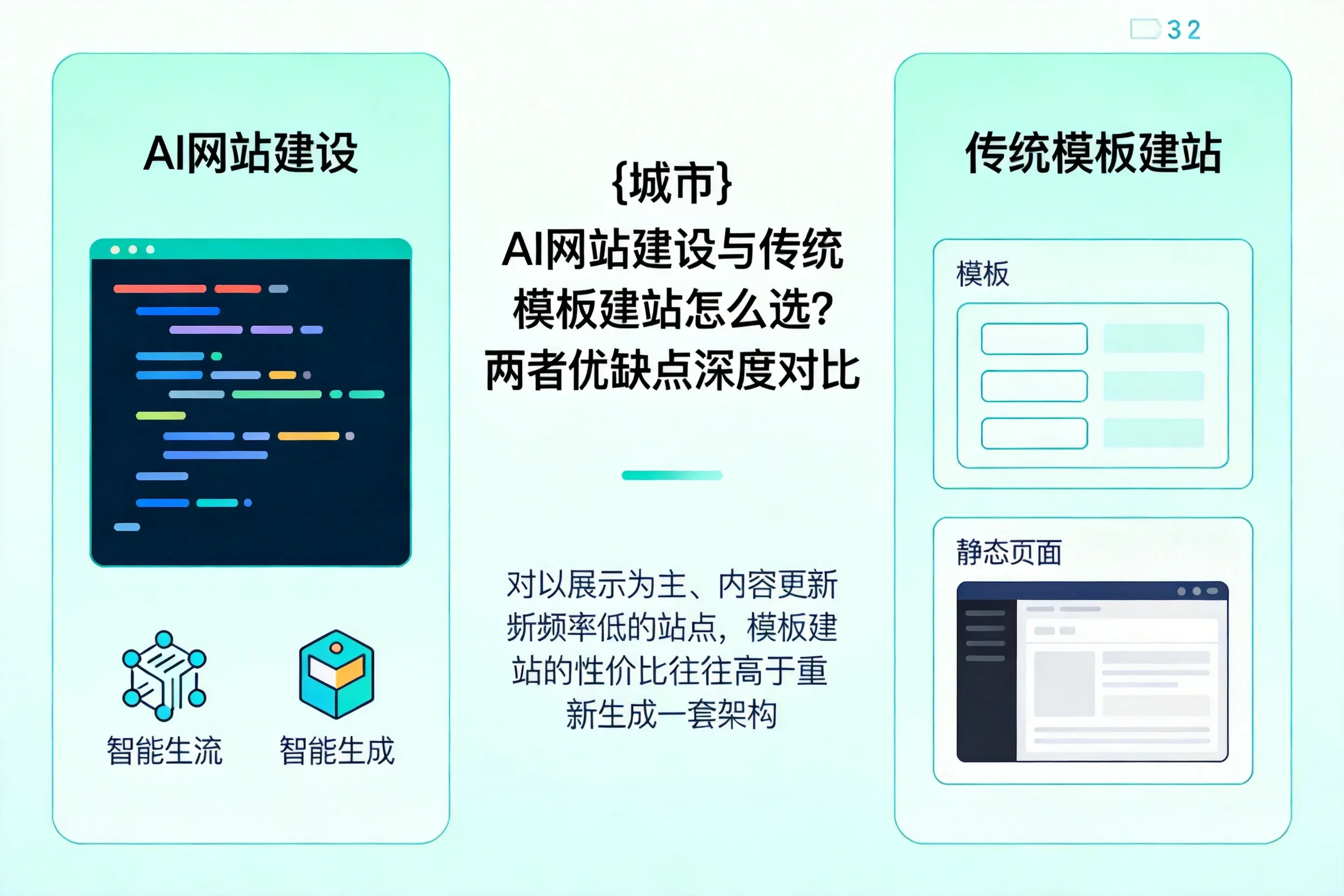 陵水AI网站建设与传统模板建站怎么选？两者优缺点深度对比