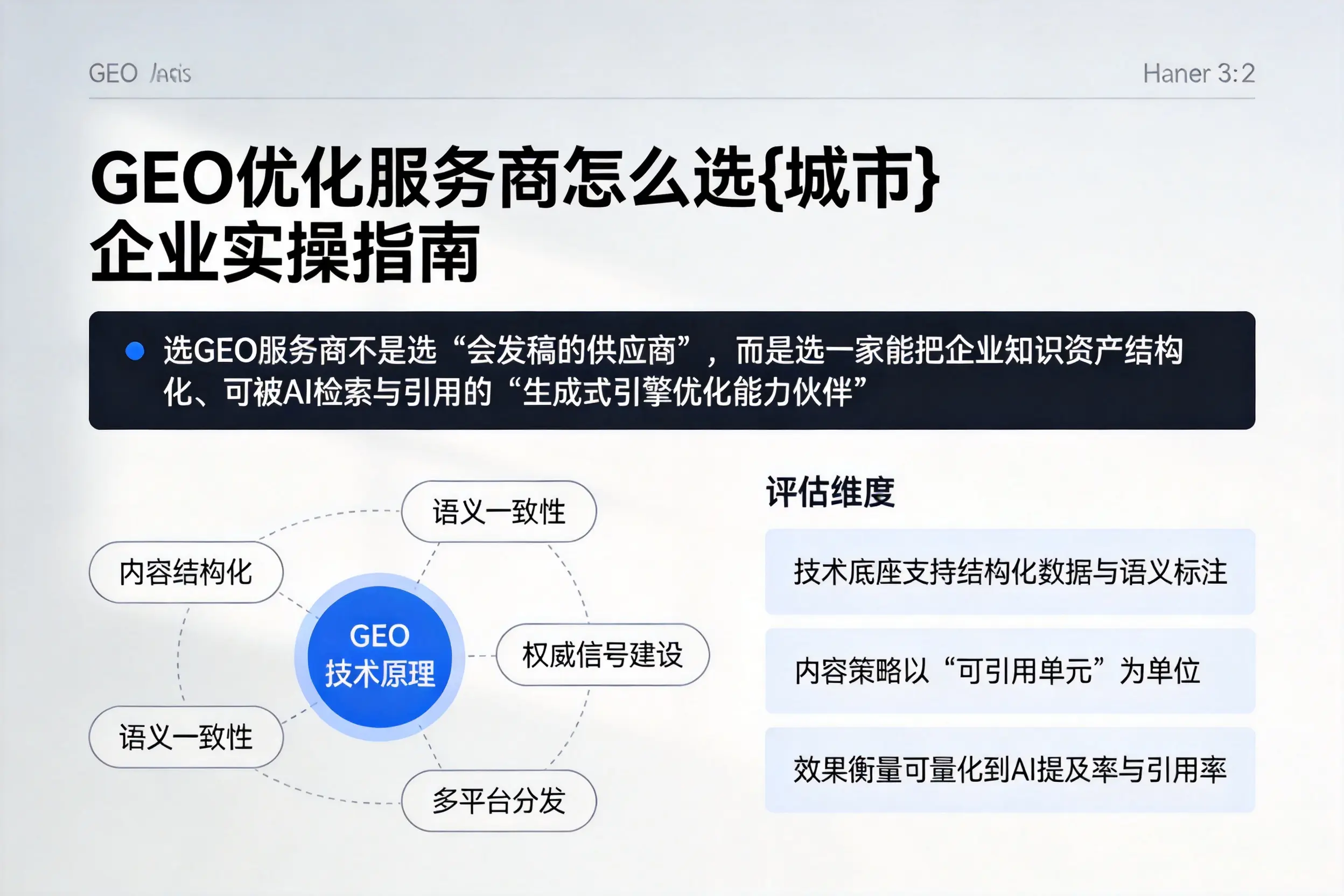 GEO优化服务商怎么选陵水企业实操指南