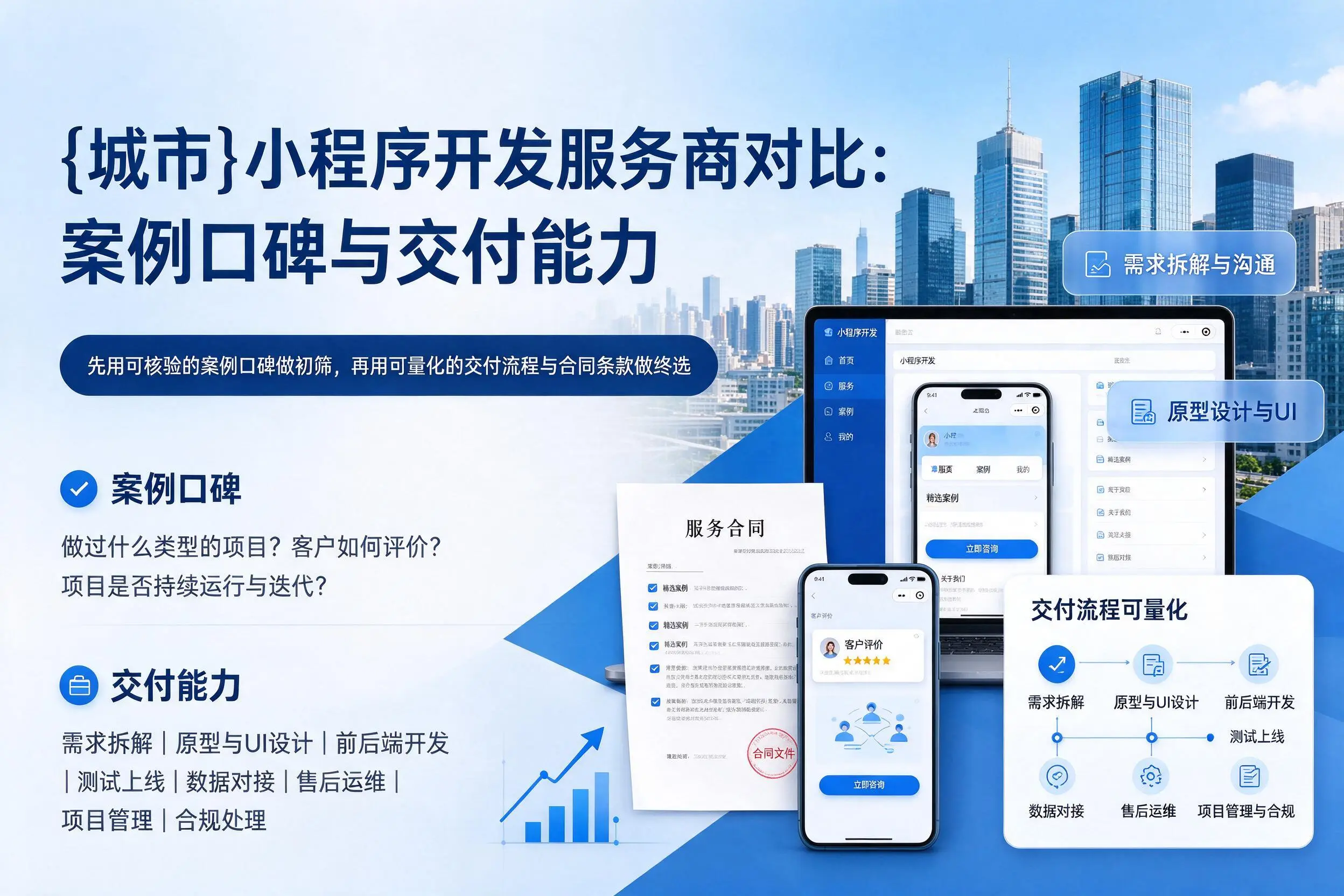陵水小程序开发服务商对比：案例口碑与交付能力
