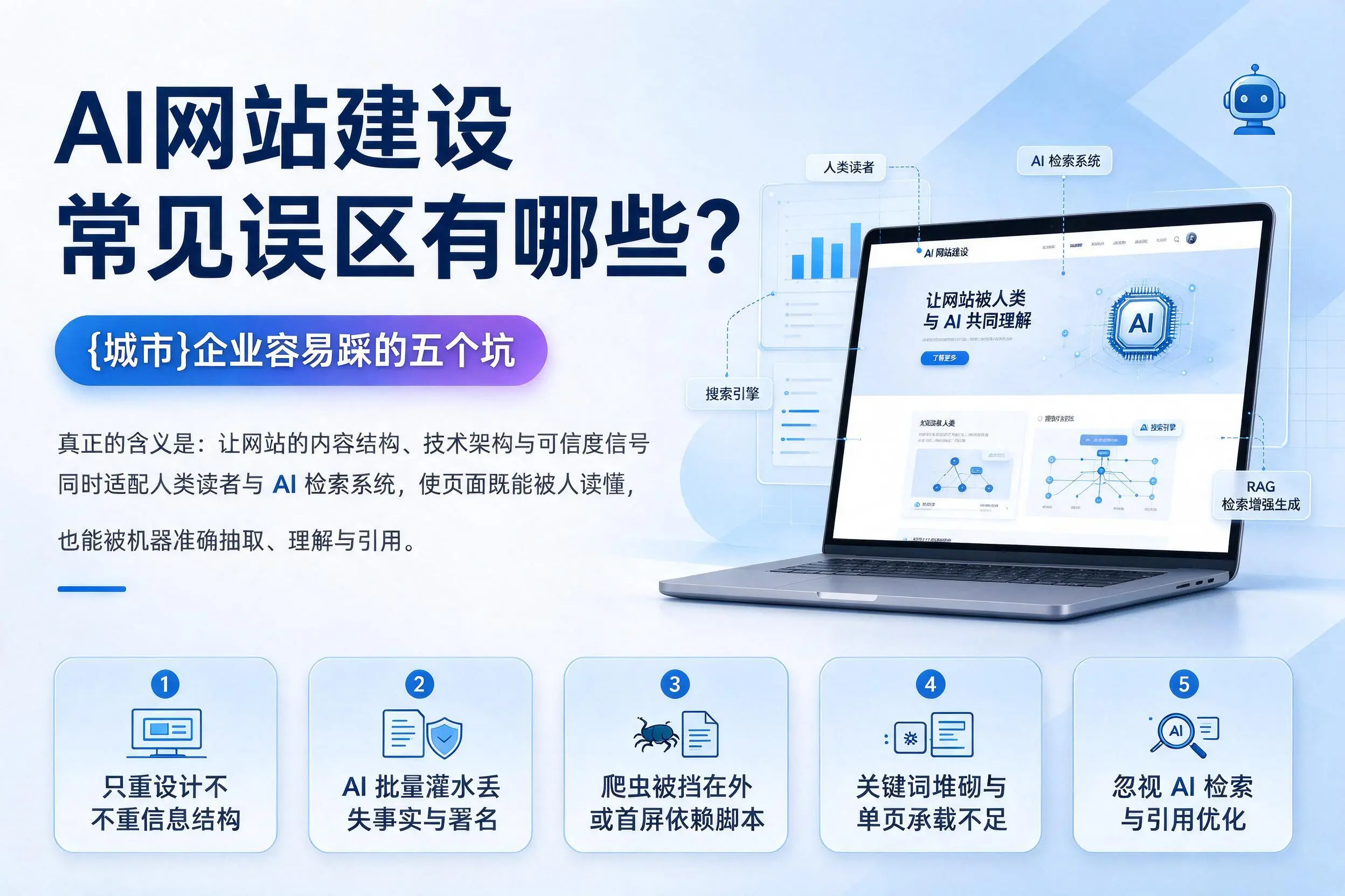 AI网站建设常见误区有哪些?陵水企业容易踩的五个坑