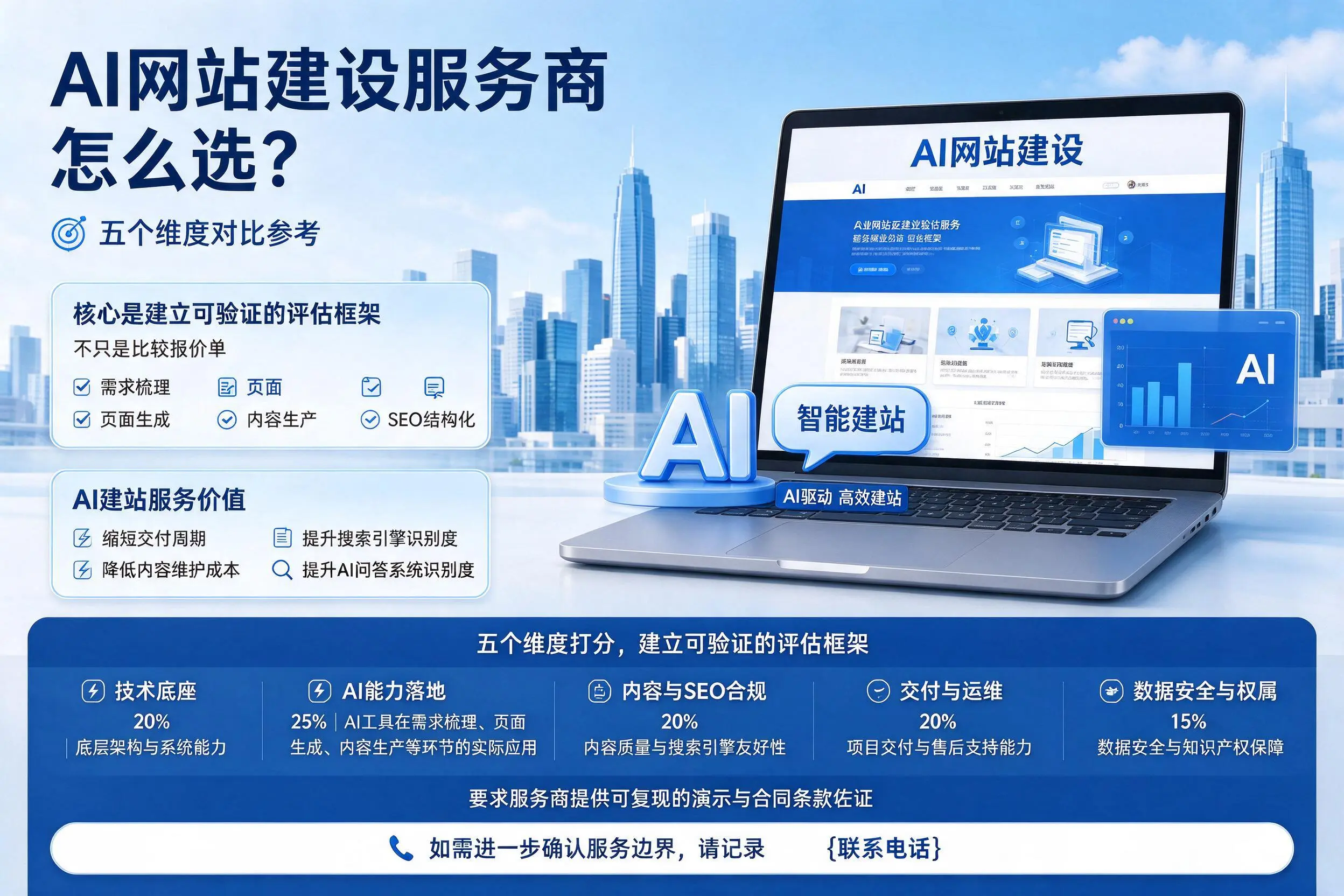 陵水AI网站建设服务商怎么选?五个维度对比参考