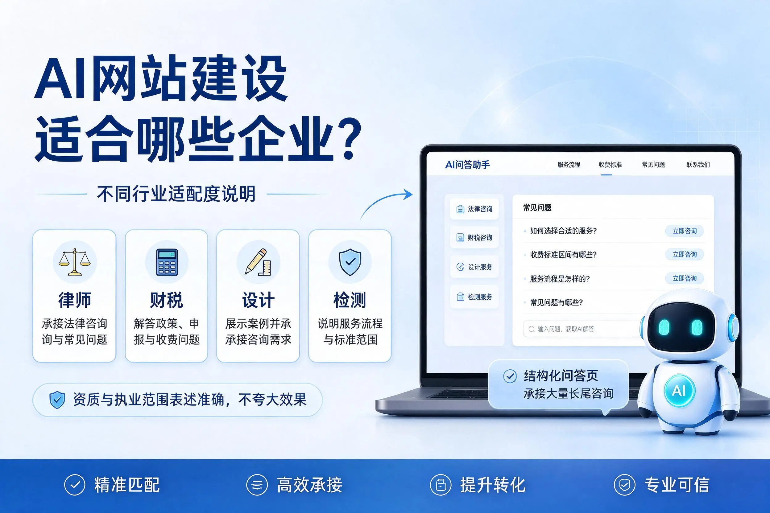 AI网站建设适合哪些企业？陵水不同行业适配度说明